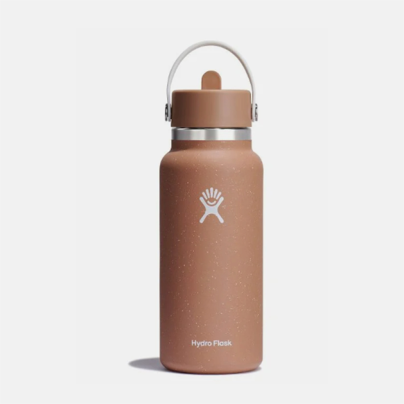 32 oz Wide Mouth with Flex Straw Cap בקבוק שתייה פיה רחבה image number null